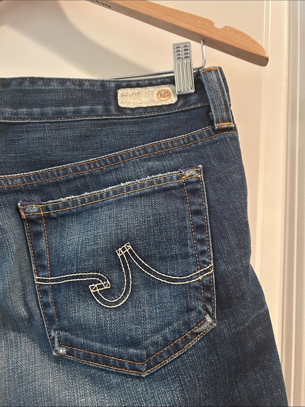 Ag Adriano Goldschmied Blue Denim Shorts with Rainbow and Ladybug Patches - Picture 6 of 11